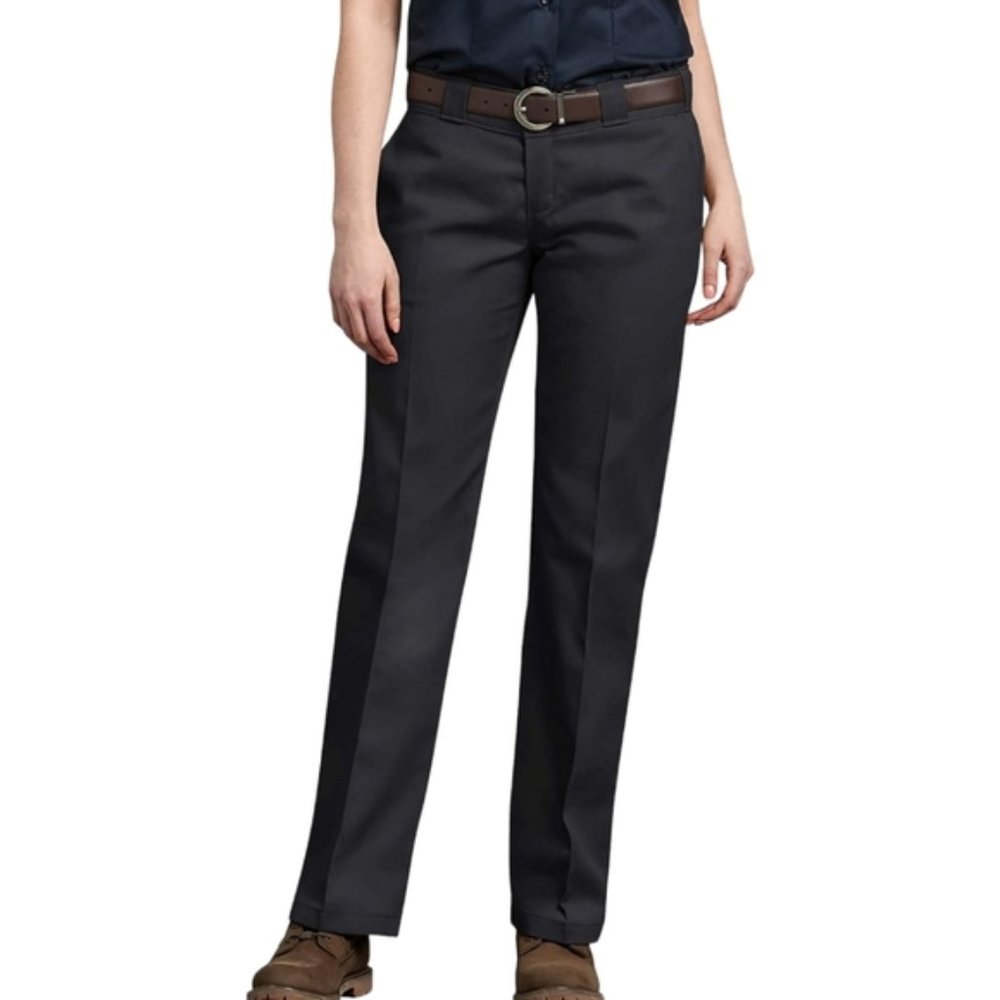 DICKIES 774 Slim Fit Black Work Pant Size 10 Tall NWT - Picture 1 of 8